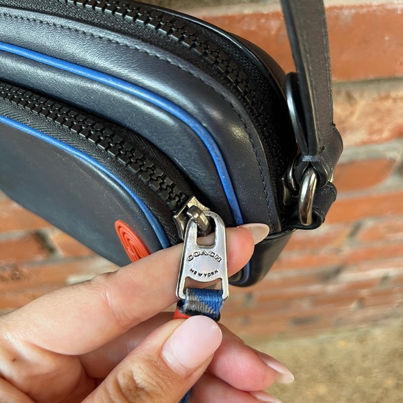 Coach Mini Edge Double Pouch Crossbody with Coach Pouch - Picture 7 of 8